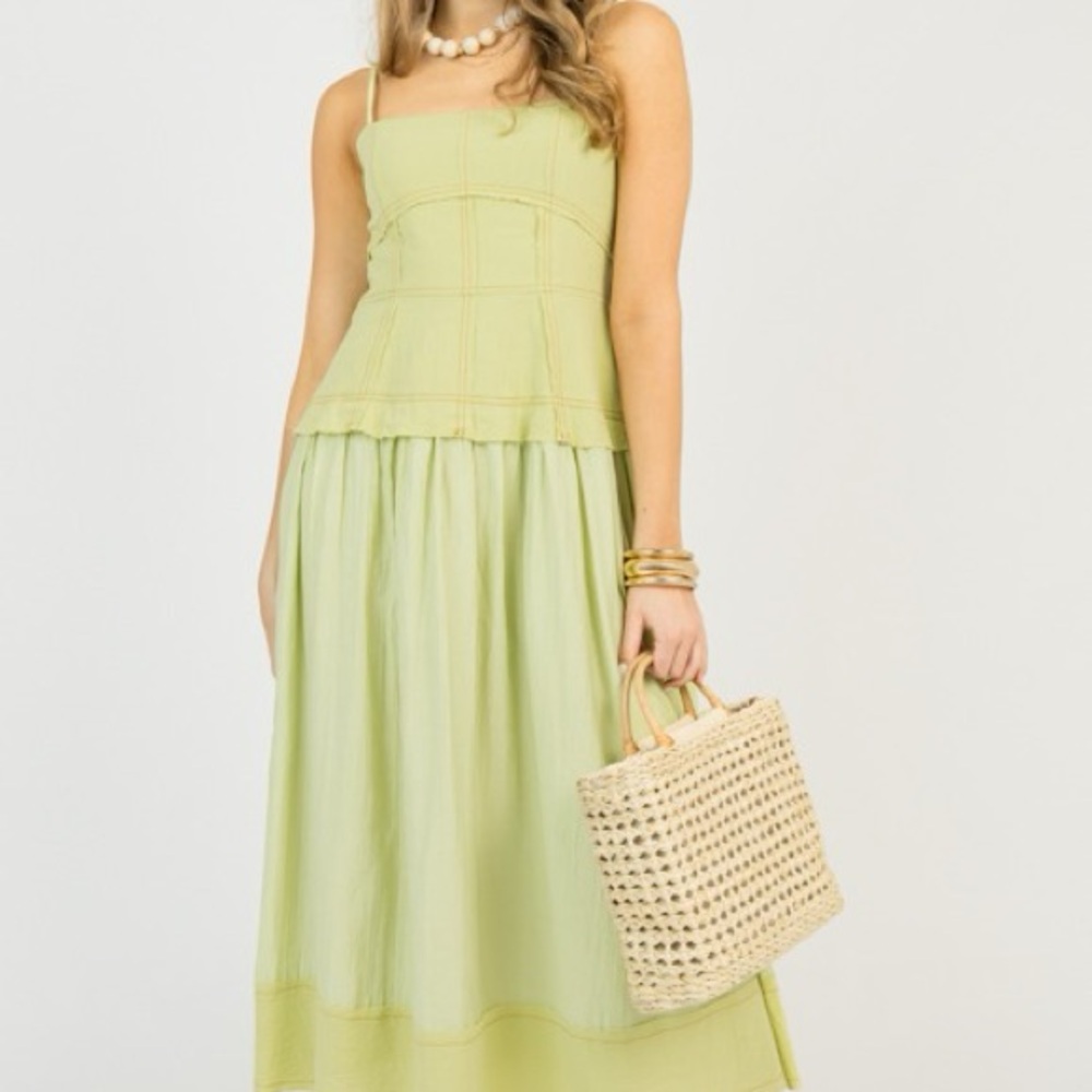 Umgee cotton drop waist dress
